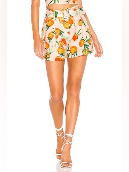 Parker Carlo Shorts In Clementina Print, Size 2